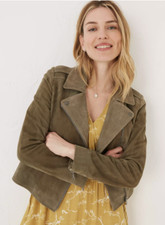 Fatface Womens Suzie Suede Biker Jacket 975599. B132