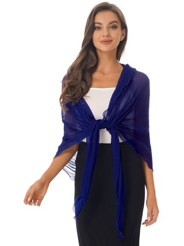 Damen Chiffon Achselzucken Langarm Bolero Tops durchsichtig Netz Schal Achselzucken Jacken - Bild 50 von 120