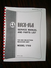 Rock-ola Jukebox 1769 Stepper Manual- Receiver