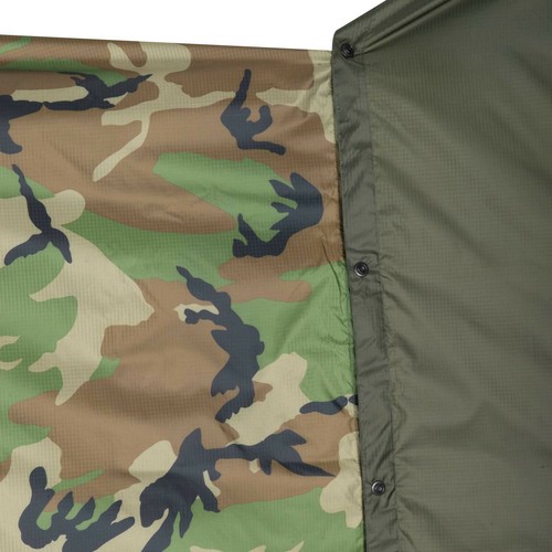 Waterproof Poncho Helikon Tex Hooded Raincoat Camo Tarp Tactical Woodland Army - Picture 74 of 84