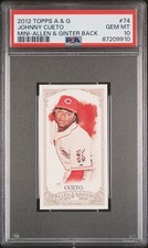 2012 Topps Allen & Ginter 74 Johnny Cueto Mini-Allen & Ginter Back PSA 10 Pop 1