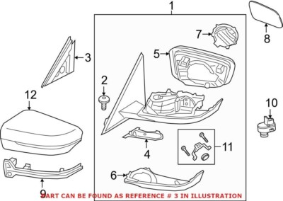 NEW Genuine OEM Driver Left Door Mirror Gasket For BMW 51217432203 