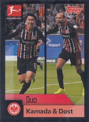 Topps Bundesliga 2020/2021 Sticker No. 146 Kamara & Dost Eintracht Frankfurt NEW