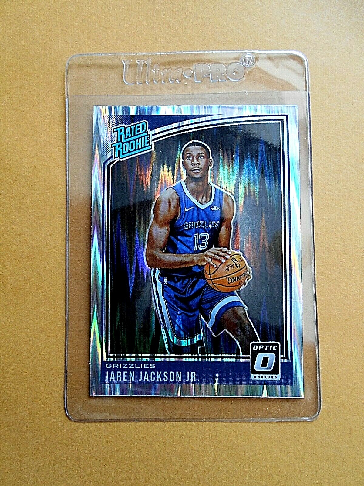 2018-19 Donruss Optic-O #188 Jaren Jackson Jr. Shock Prizm Rated RC NM