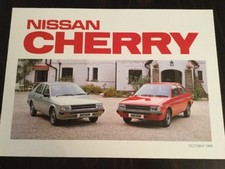 Nissan Cherry Car Brochure - October 1982 - excellent condition
