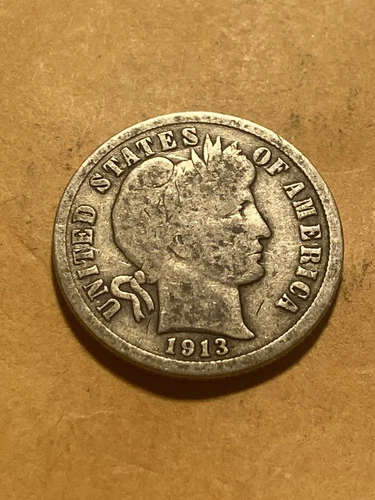 1913 P Barber Dime - VG - As Shown! (#771)
