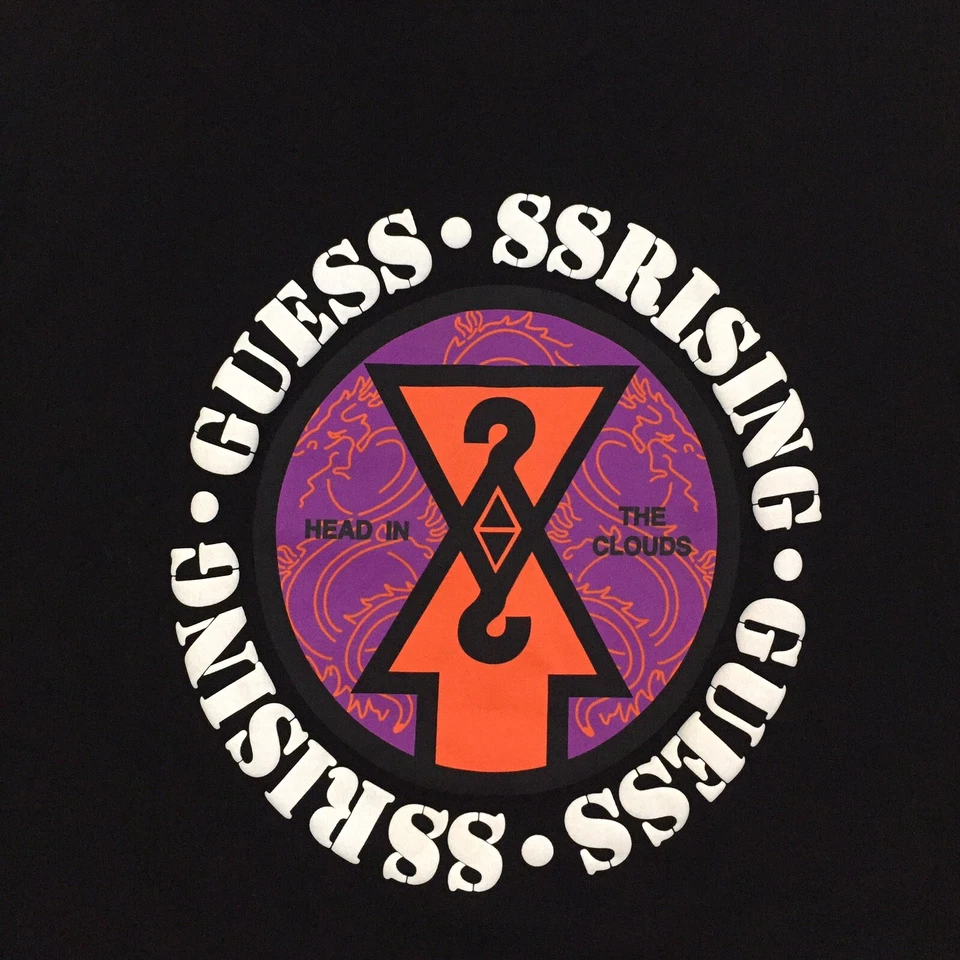 GUESS x 88rising Head In The Clouds Men T-Shirt Logo 2-Sided Graphic Print Tee M - Image 3 of 4