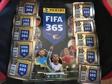 2017 Panini FIFA Soccer 365 1 Album + 10 packs 7 stickers per pack new