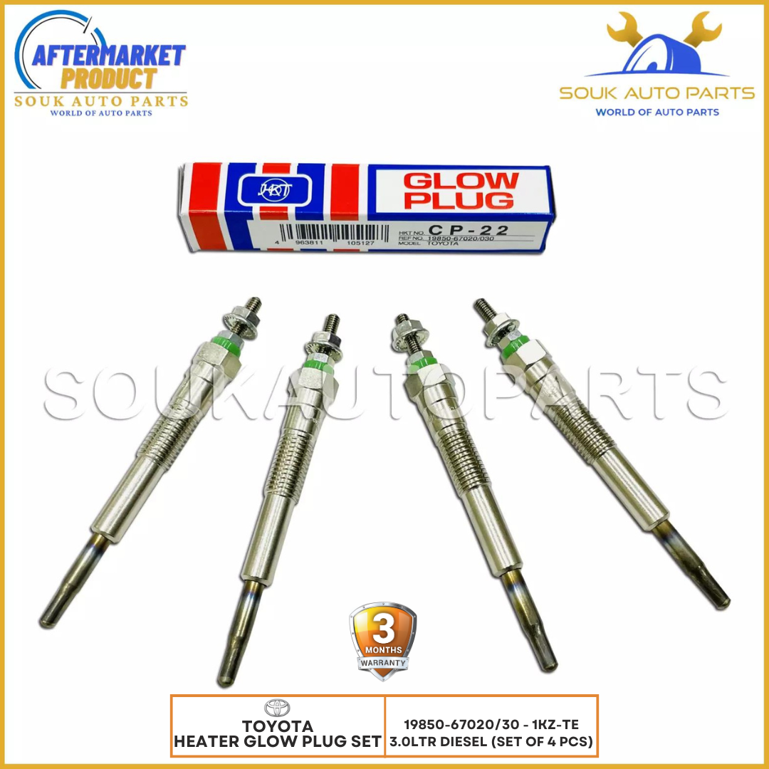 19850-67020/30 HEATER GLOW PLUG SET 1KZ-TE For Toyota HILUX