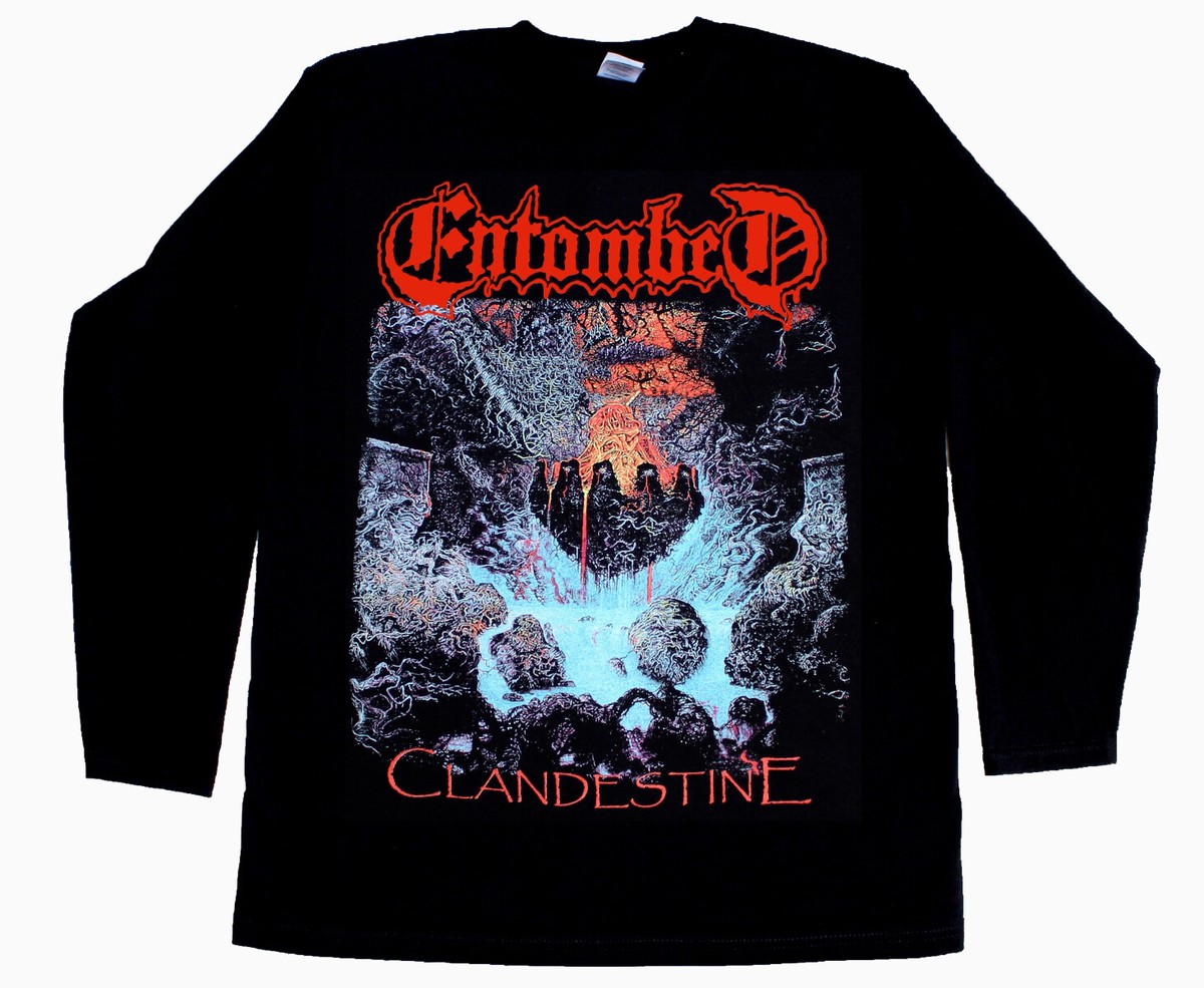 ENTOMBED LEFT HAND PATH clandestine SHORT - LONG SLEEVE NEW BLACK