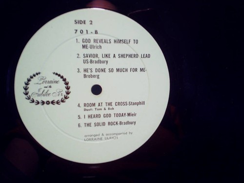 196? LORRAINE AND THE JUBILEE SIX LP,gospel 701,lois,bob ulrich,eileen hardeman - Picture 5 of 5