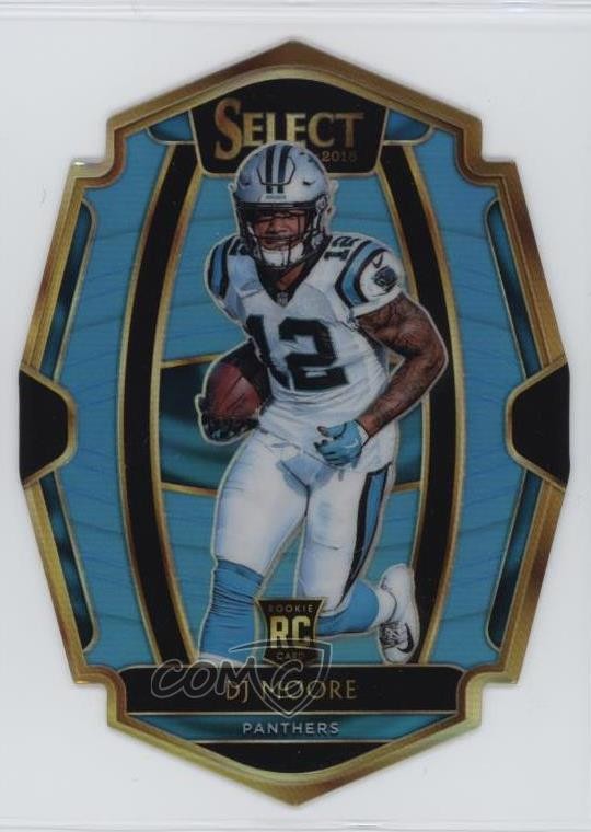 2018 Panini Select Premier Level Light Blue Prizm 18/99 DJ Moore Rookie RC 5yi