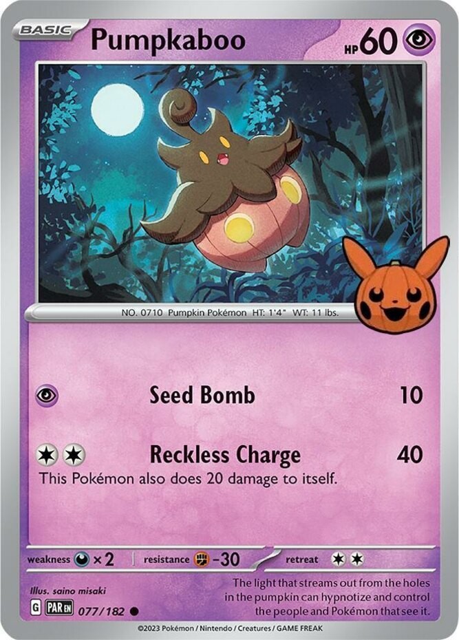Pumpkaboo - 077/182 - Common (Trick or Trade 2024) (Damaged) Trick Or Trade BOOs