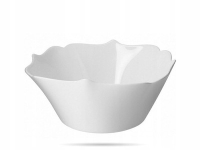 Authentic Salatschüssel 24cm Weiß - Gehärtetes Glas, Mikrowellengeeignet