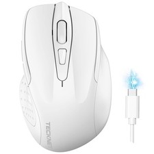 Wireless Mouse BT5.0/3.0  2.4G Rechargeable 4800 DPI Silent USB A  Blueto...