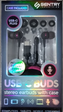 Sentry Industries USB-C Stereo In-Ear Earbuds...