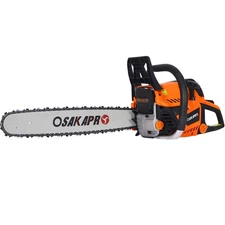 2-Cycle Chainsaw Gas  20''/22'' 58cc Gasoline Chain Saw for Trees Wood Cutting
