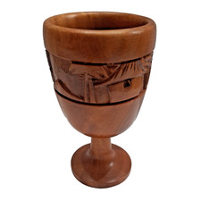Handcrafted Wooden Carved Goblet from the Phi...