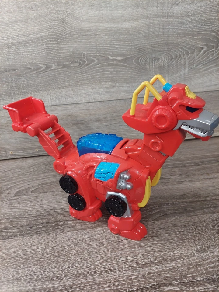 Transformers Rescue Bots Dinobot "Heatwave" Sounds & Lights 12" Playskool 30 sku - Image 4 of 4