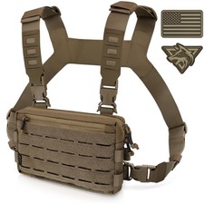 WYNEX Tactical Chest Rig Pack for Men, Molle Chest Rig Bag