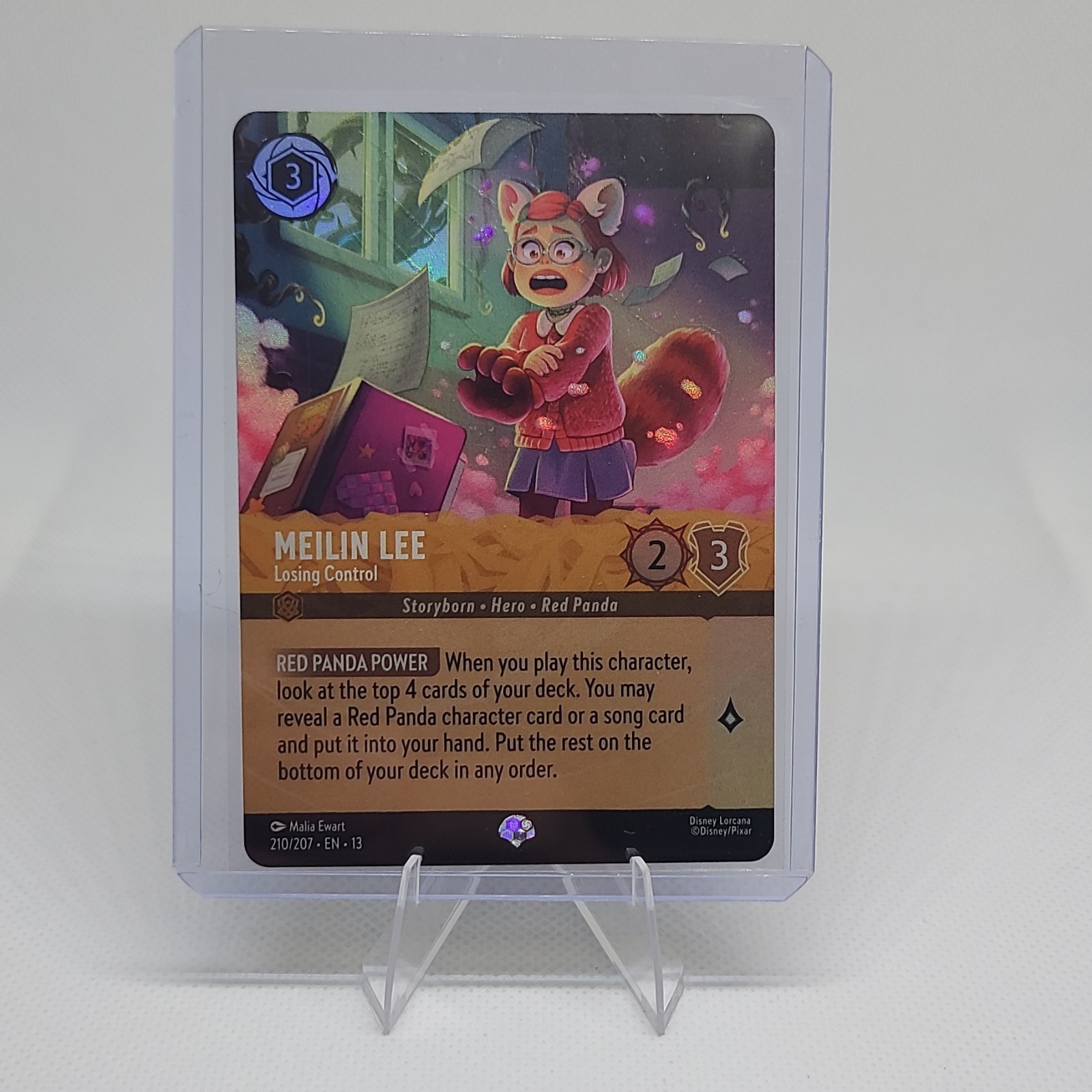 Disney Lorcana TCG Meilin Lee - Losing Control Amber 210/207 English