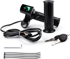 48V Ebike Full Twist Throttle,Lcd Display and Key Lock, Universal Electric Bike