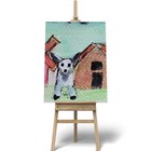 Farm Dog Abstract Expressionist Original Painting ACEO. — photo 2