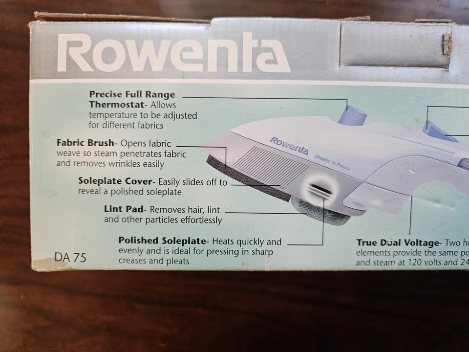 ROWENTA Steam N' Press Portable Steambrush, Model DA75, Great Condition!! - Image 4 of 4