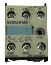 SIEMENS 3RT1916-2GD51 TIME DELAY AUXILIARY SWITCH 3RT19162GD51  200-240V 🎯
