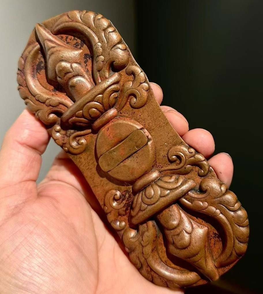 Rare Tibet 19th Century Old Antique Buddhist Alloy Copper Offering Vajra Dorje