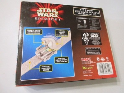 Star Wars Episode 1 - Pit Droid die cast watch with collectible