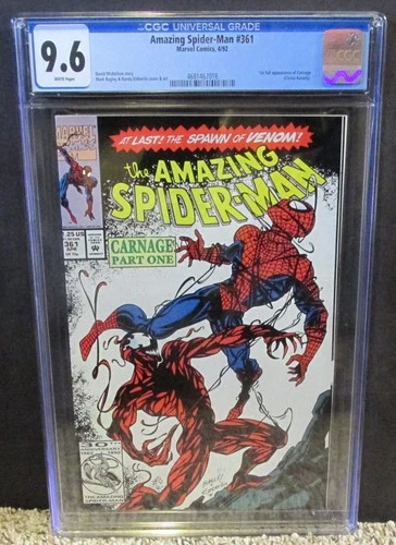 AMAZING SPIDER-MAN #361 CGC 9.6 1st App CARNAGE CLETUS KASADY 1992 MARVEL COMICS