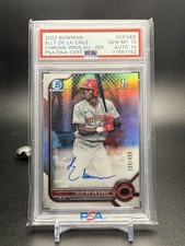 2022 Bowman Chrome Bowman 1st Auto Refractor #/499 Elly De La Cruz PSA 10/10
