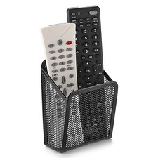 Wall Mount Metal Tv Remote Control Mobile Phone Storage Holder Media Organizer B