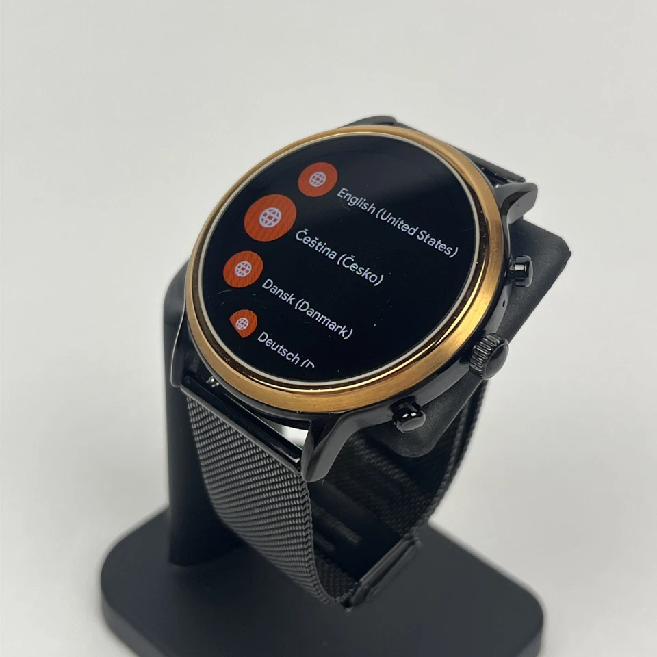 Fossil Gen 5 Carlyle (DW10F1)- GPS Black/Gold 44mm - *WORKING* - Image 2 of 4