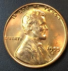 1955S Lincoln Wheat Cent BU Actual Coin Original Luster Collector Penny  Upgrade
