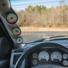 Full Size Taupe 52mm Triple Pillar Gauge Pod for 03-09 Dodge Ram 1500 2500 3500 gallery