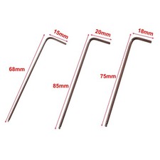 3pcs L-Shaped Hex Key  Wrench 1.5mm 2mm 2.5mm Hexagon Ball Head Screwdriver