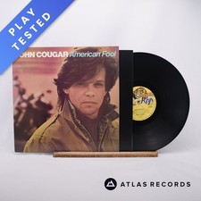John Cougar Mellencamp American Fool Strawberry LP Album Vinyl Record - EX/EX