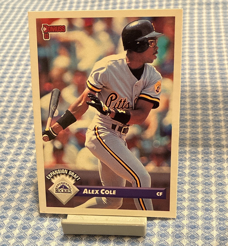 Leaf Donruss 1993 Alex Cole #786 MLB Baseball Card Expansion Draft