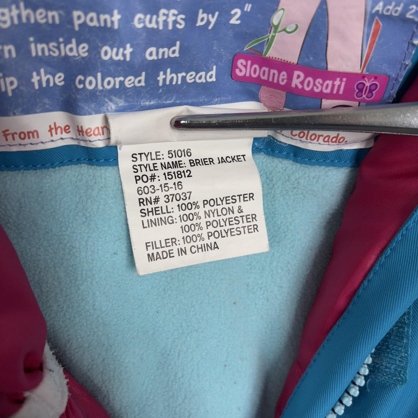 Obermeyer Jacket Girls 8 Blue Brier I-Grow Hooded Ski Snow Winter Coat Kids