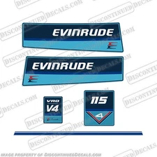 Fits Evinrude 1984-1985 115hp V4 Decal Kit