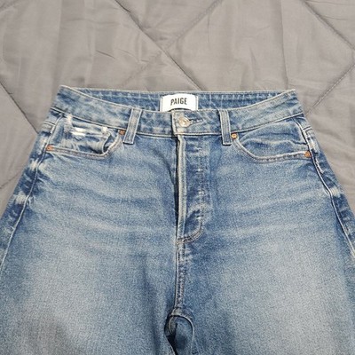 Paige Jeans Women's 25 High Rise Alexis Lovejoy Distressed Blue Denim