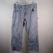 Carhartt Loose Fit Canvas Carpenter Pants Thrashed Gray B159 CHR 34x30