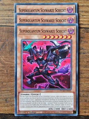 Yugioh! 3x Superquantum Schwarze Schicht, DUAD-DE025, Common