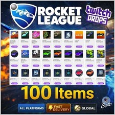 Rocket League Twitch Drops - 100 Items - Whee...