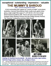 6 Orig British 8x10 Press Photos 1967 The Mummy's Shroud Egyptian Hammer Films