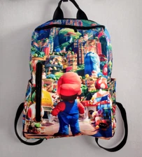 Super Mario Bros Movie Themed Backpack Bookbag Brand New