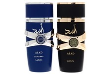 Lattafa Asad 2pc Gift Set For Men Asad 100ml EDP Asad Zanzibar 100ml EDP