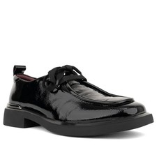 Linda Baumann Women's Black Leather Flats Casual Fashion LDB6585-25226BLK